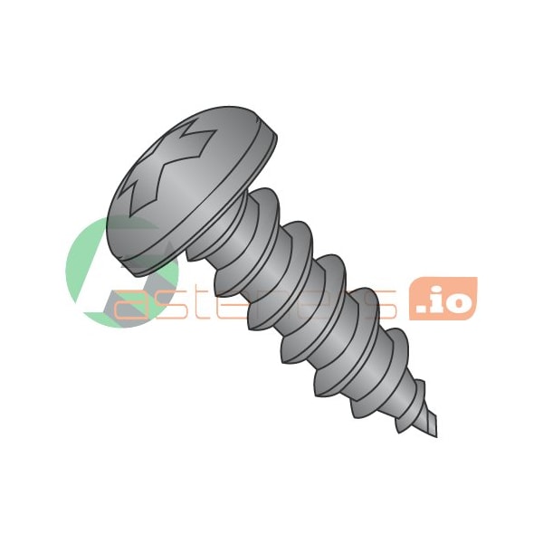 Newport Fasteners Self-Drilling Screw, #14 x 3/4 in, Black Oxide Steel Pan Head Phillips Drive, 3000 PK 836621 - main